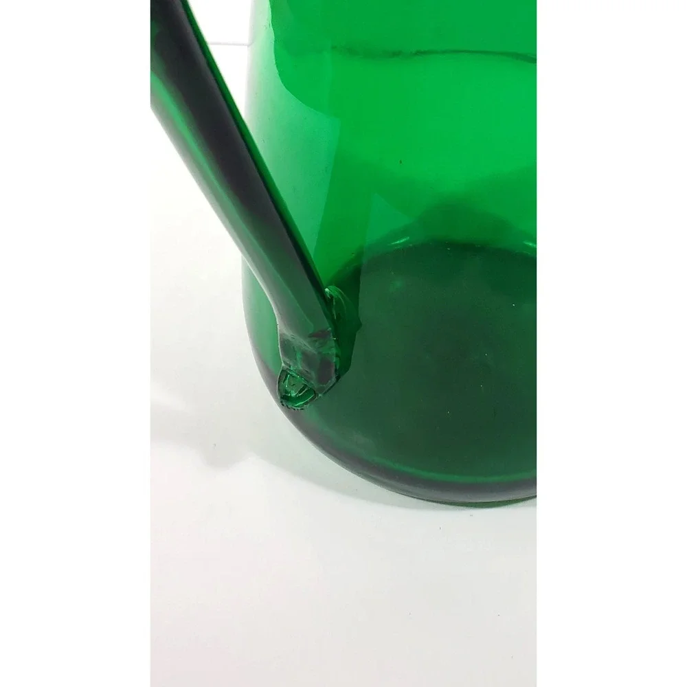 Vintage‎ Indiana Handcraft Glass Pitcher Spring Green 12 1/2